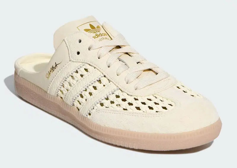 Adidas Samba Mule Woven Basketweave 'Cream White' Women's (KH7719)