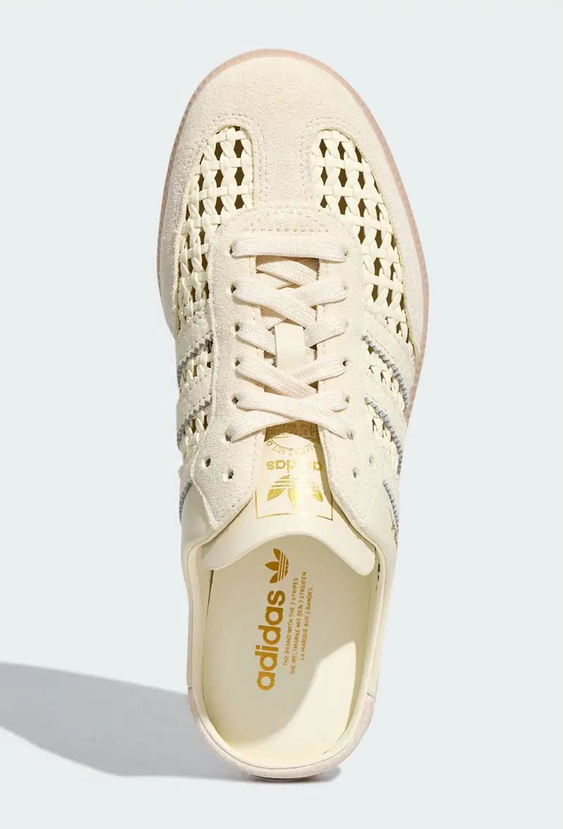 Adidas Samba Mule Woven Basketweave 'Cream White' Women's (KH7719)