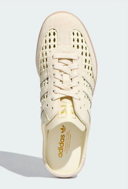Adidas Samba Mule Woven Basketweave 'Cream White' Women's (KH7719)