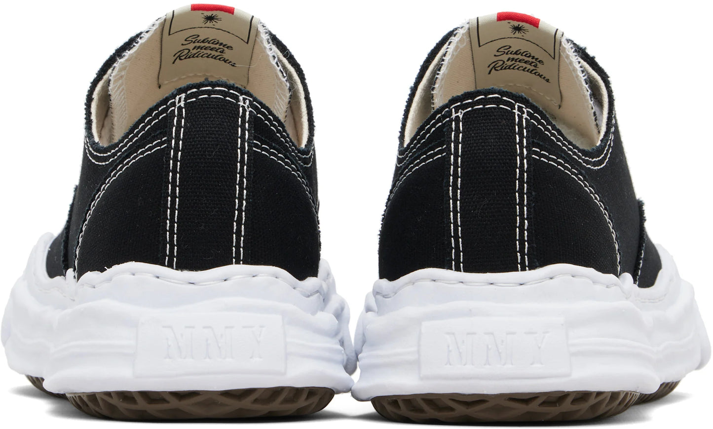 Maison Mihara Yasuhiro Hank OG Sole Canvas Low 'Black/White' (A05FW702)